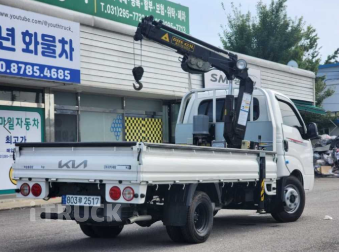 기아 카고크레인 동해기계항공 봉고3 1.2톤 1