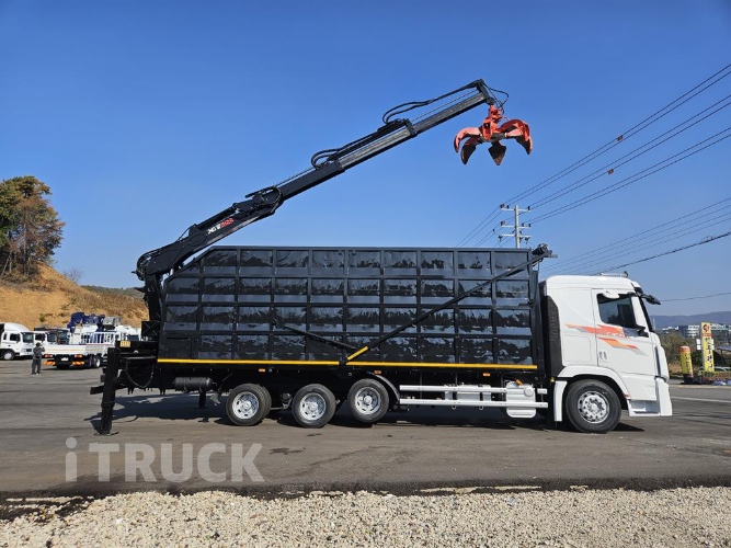 현대 엑시언트 집게차 350 9.5톤 수동 없음(순정) 9