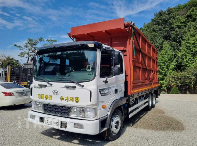 현대 메가트럭 집게차 280 5톤 수동 없음(순정)