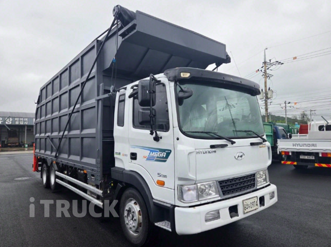 현대 메가트럭 집게차 280 5톤 수동 광림 1