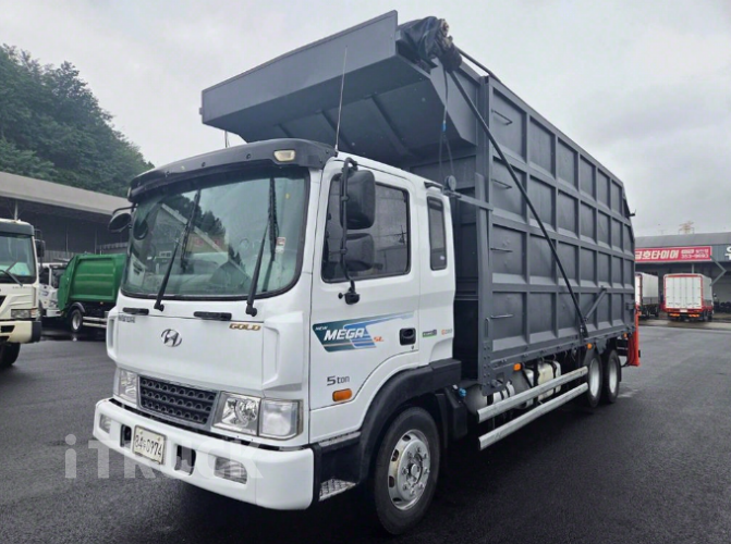 현대 메가트럭 집게차 280 5톤 수동 광림 0