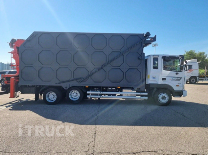 현대 메가트럭 집게차 280 5톤 수동 광림 4