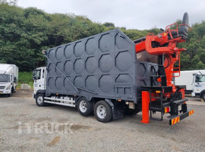 현대 메가트럭 집게차 280 5톤 수동 광림 4