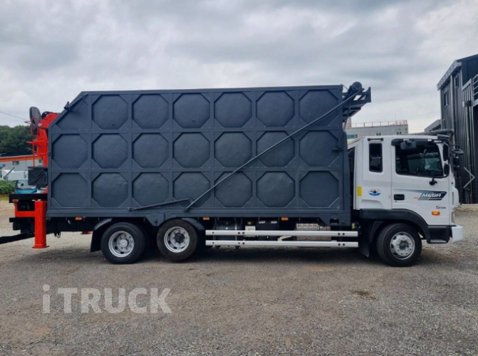 현대 메가트럭 집게차 280 5톤 수동 광림 6