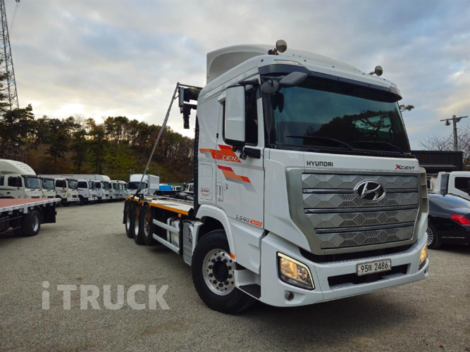 현대 엑시언트 암롤 540 22톤 오토 앞축 1