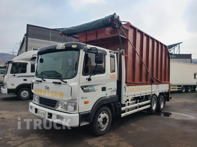 현대 메가트럭 집게차 280 5톤 수동 없음(순정)