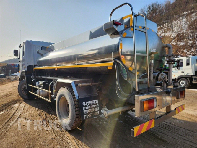 현대 살수차 트라고 스텐탱크 8,000L 수동 4