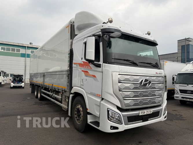 현대 트라고엑시언트 430 십바리 윙바디 13톤 오토 2