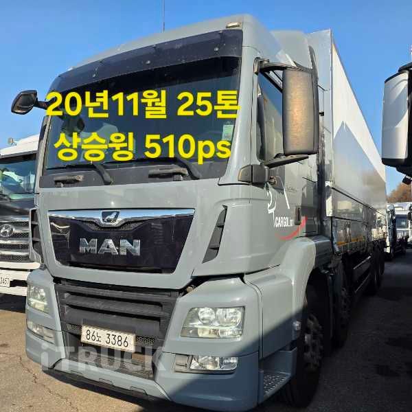 만 TGS 510 후축 상승윙바디 25톤 오토 리타더