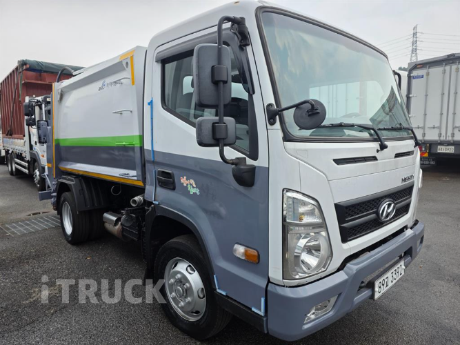 현대 압착진개 마이티 3톤 덤프식 배출 2