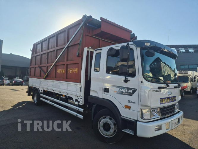 현대 메가트럭 집게차 280 5톤 수동 히아브10000 2