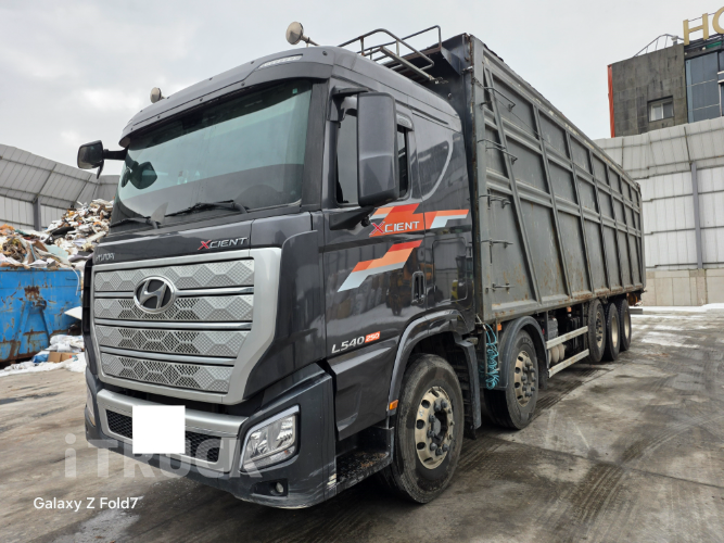 현대 우드칩 25톤 540 앞축 수동 1