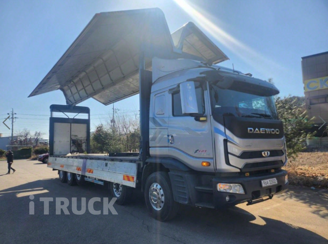 타타대우 프리마 560 앞축 상승윙바디 25톤 오토 6