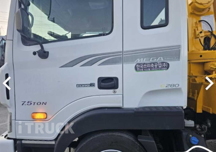 현대 카고크레인 없음(순정) 메가트럭 7.5톤 5