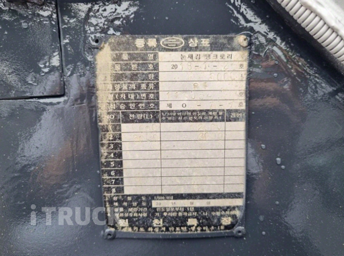 현대 탱크로리 메가트럭 5,000L 수동 12