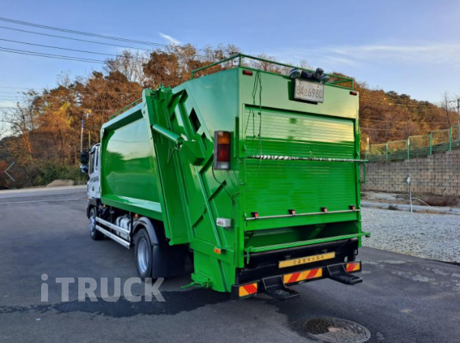 현대 압축진개 메가트럭 5톤 밀판식 배출 6