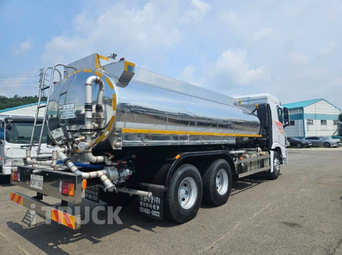 현대 살수차 엑시언트 스텐탱크 15,200L 수동 4