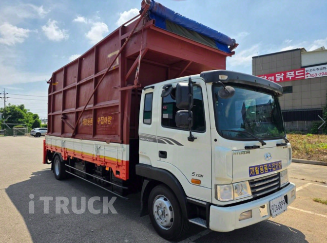 현대 메가트럭 집게차 260 5톤 수동 광림 1