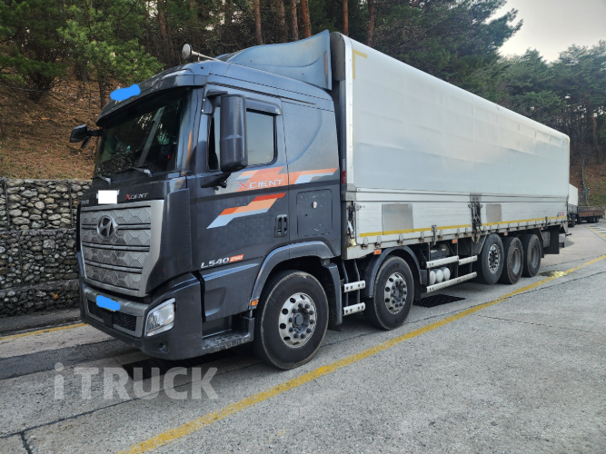 현대 엑시언트 540 앞축 윙바디 25톤 오토 리타더 0