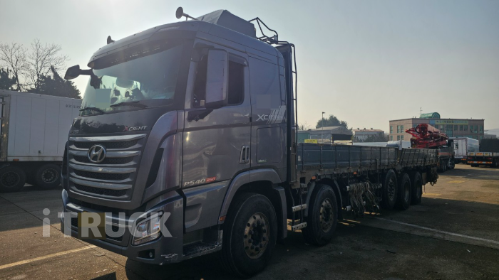 현대 엑시언트 540 앞축 카고 24.8톤 오토 리타더