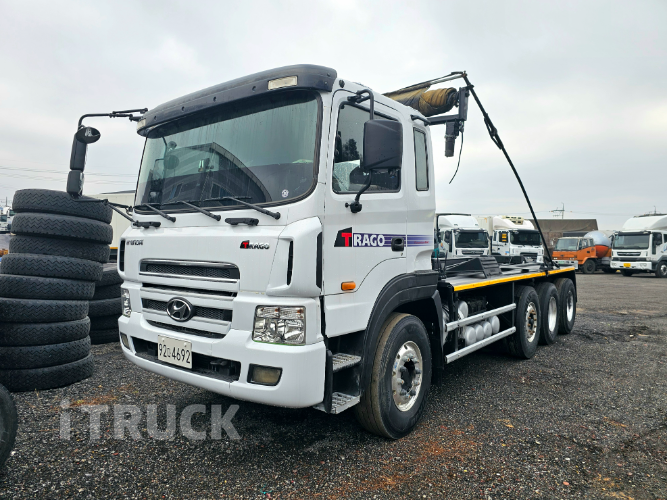 현대 트라고 암롤 440 24톤 수동 앞사바리 - 중고 트럭 매물 이미지