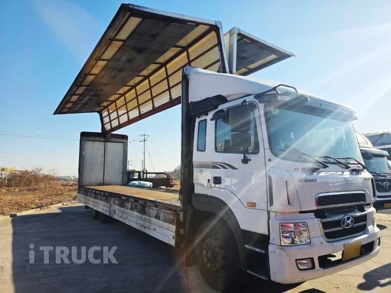 현대 메가트럭 와이드캡 300 후축 상승윙바디 8.5톤 수동 - 중고 트럭 매물 이미지