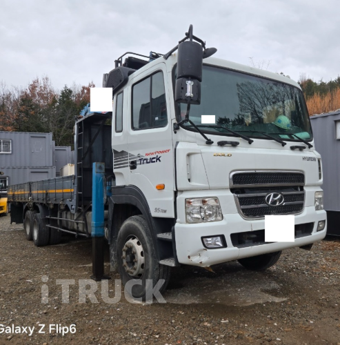 현대 카고크레인 없음(순정) 뉴파워트럭 9.5톤 - 중고 트럭 매물 이미지