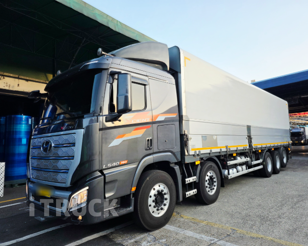 현대 엑시언트 프로 540 후축 상승윙바디 25톤 오토 리타더 - 중고 트럭 매물 이미지