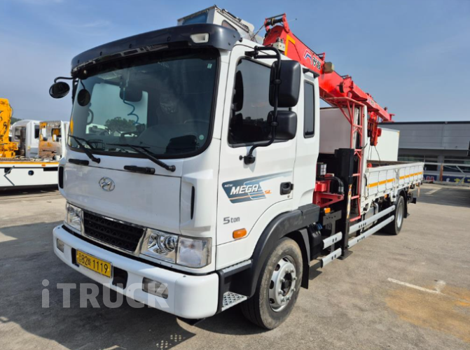 현대 카고크레인 광림 메가트럭 5톤 - 중고 트럭 매물 이미지