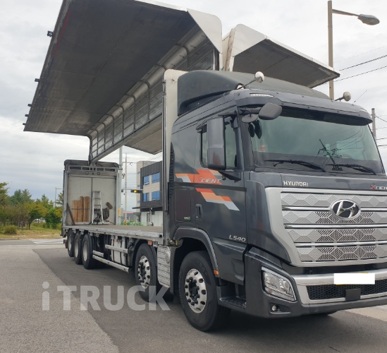 현대 엑시언트 540 후축 상승윙바디 25톤 오토 리타더 - 중고 트럭 매물 이미지