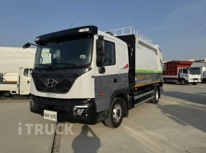 현대 압축진개 파비스 5톤 덤프식 배출 - 중고 트럭 매물 이미지