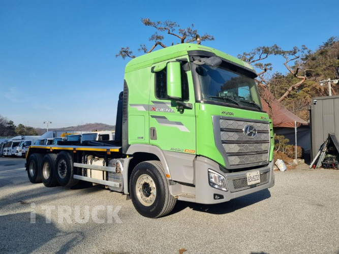 현대 엑시언트 암롤 430 24톤 수동 리타더 앞축 - 중고 트럭 매물 이미지