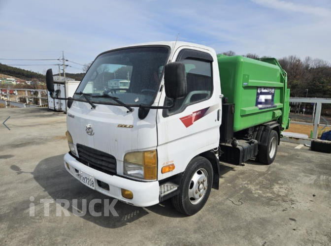 현대 압착진개 마이티큐티 2.5톤 덤프식 배출 - 중고 트럭 매물 이미지