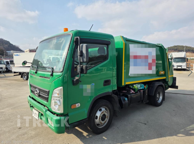 현대 압착진개 올뉴마이티 3.5톤 덤프식 배출 - 중고 트럭 매물 이미지