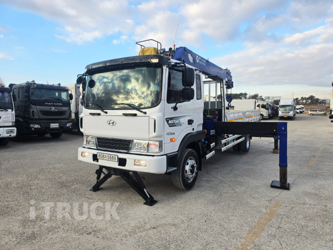 현대 카고크레인 디와이 20m 6층 메가트럭 1.9톤 - 중고 트럭 매물 이미지