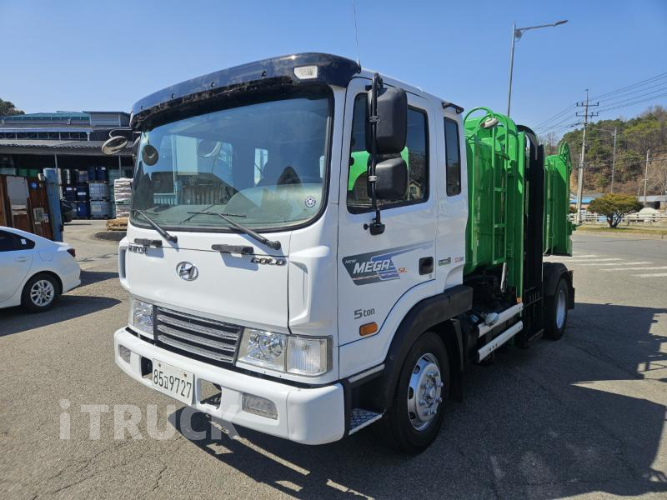 현대 음식물차 메가트럭 5톤 덤프식 배출 - 중고 트럭 매물 이미지