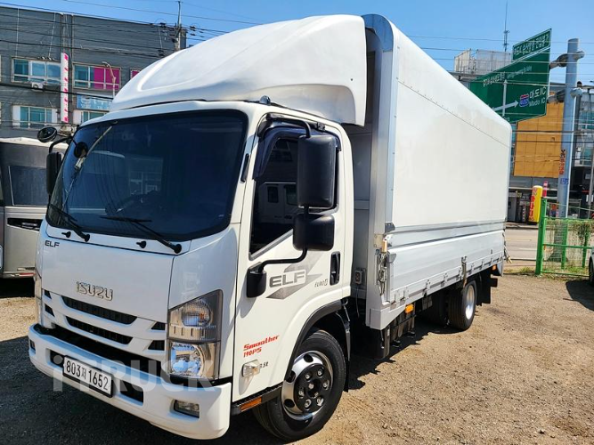 이스즈 엘프 3.5톤 광폭 윙바디 숏캡(일반캡, 표준캡) - 중고 트럭 매물 이미지