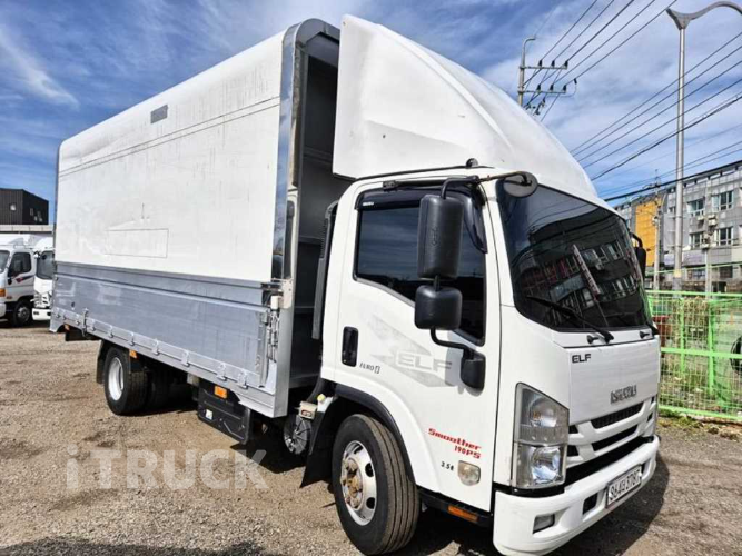 이스즈 엘프 3.5톤 광폭 윙바디 숏캡(일반캡, 표준캡) - 중고 트럭 매물 이미지