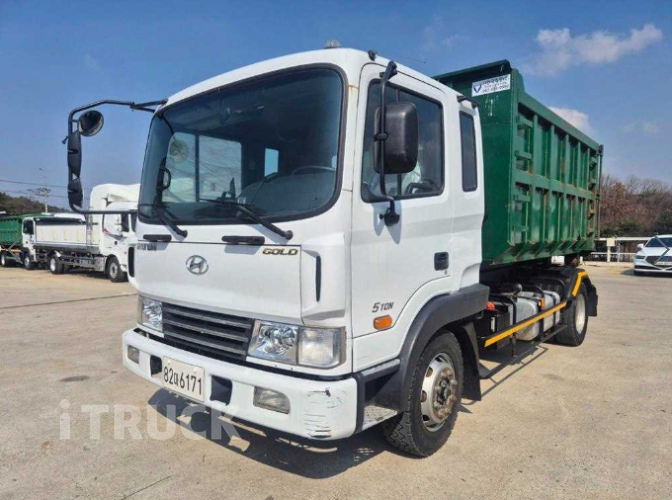 현대 메가트럭 암롤 225 5톤 수동 단바리 - 중고 트럭 매물 이미지