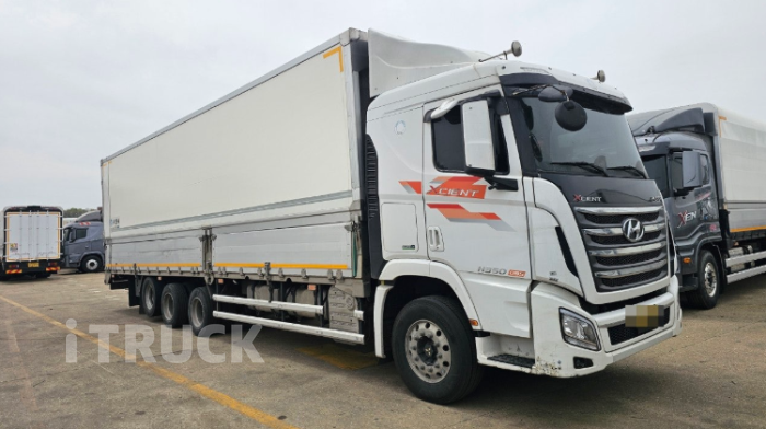 현대 엑시언트 350 후축 윙바디 9.5톤 수동 - 중고 트럭 매물 이미지