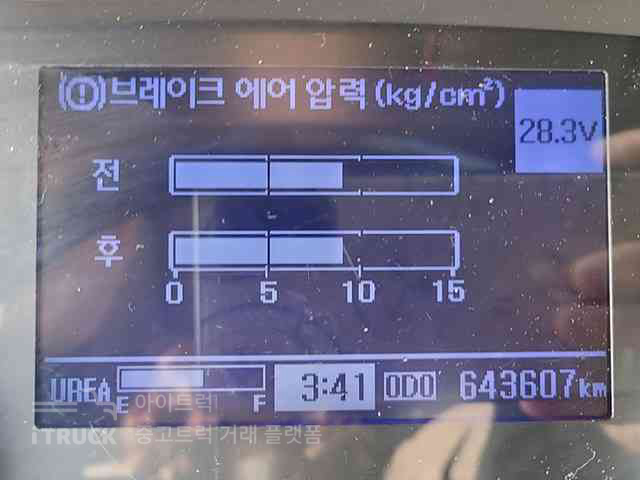 메가트럭 280 후축 냉장윙 7.5톤 수동