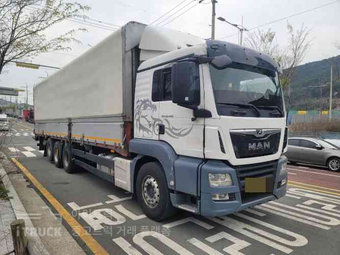 TGS 460 후축 상승윙바디 21톤 오토 - 중고 트럭 매물 이미지